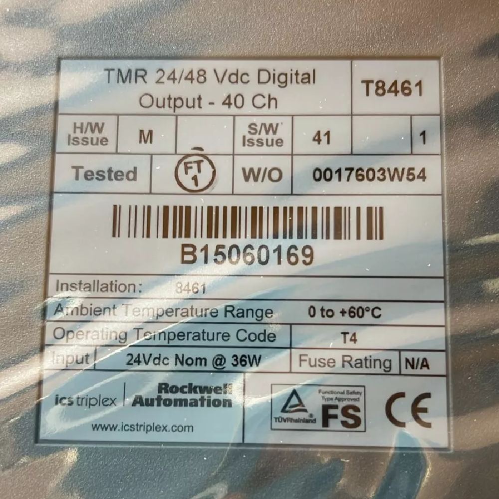 ICS TRIPLEX T8461 Output Module - 40 Channel