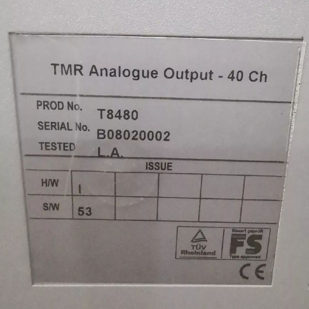 ICS TRIPLEX T8480 Trusted TMR Analog Output Module – 40 Channel