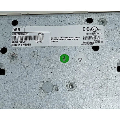 3BSE020846R1 | ABB TU840 Redundant I/O Modulebu